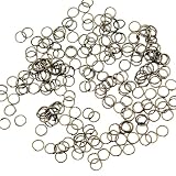 KUKU工房 丸カン 線径0.5mm 500個セット (外径4mm, シルバー)