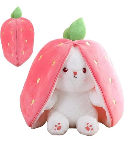 Amazon.co.jp: イチゴ うさぎ うさぎ ぬいぐるみ ウサギ ぬいぐるみ