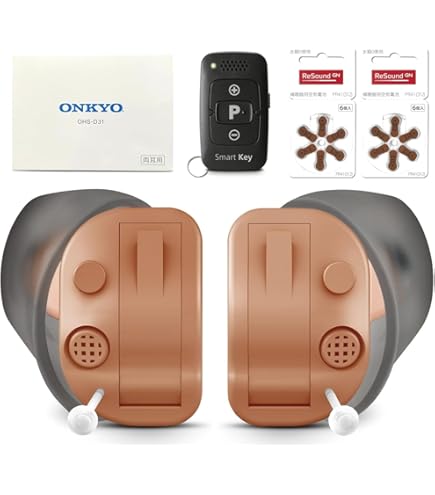 Amazon.co.jp: オンキョー OHS-D31 耳あな型デジタル補聴器 お得な電池
