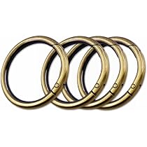 Amazon.co.jp: [キR48] 4個入 カラビナ 丸型 直径48mm 内径38mm