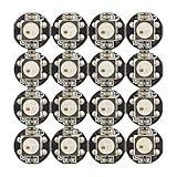 Yaqing Lighting 100pcs 4-Pin WS2812B WS2812 LED Chip & Heatsink(10mm3mm) DC5V WS2811 IC Built-in 505