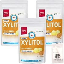 Amazon.co.jp: 味長続き キシリトールガム ボトルタイプ90粒(オレンジ