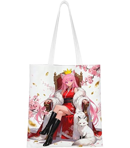 Amazon.co.jp: 猫柄 キュート 子猫柄 サイドポケット付きトートバッグW