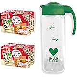 サントリー ポット付 グリーンダカラやさしい麦茶 濃縮缶 180g×12本