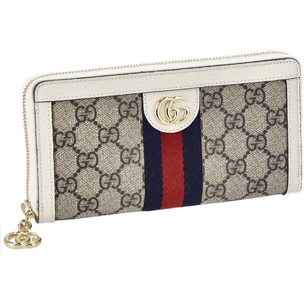 Amazon | [グッチ] 財布(長財布) 523154 96IWN ベージュ×ブルー オフィ 
