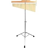 ENNBOM ツリーチャイム 25音 36音 ウィンドチャイム バーチャイム メッキ加工スタンド付き スティック付き (36音, ゴールド)