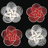 東京堂 正月 ミックス Φ5cm 紅白ちらし梅結び XJ000470 4コ入