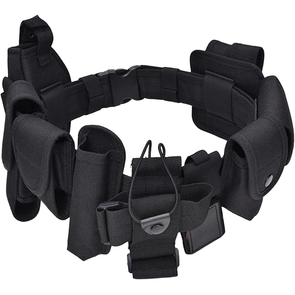 Amazon.co.jp: [DeeRace] 10-イン-1メンズ警察装備デューティベルトベ