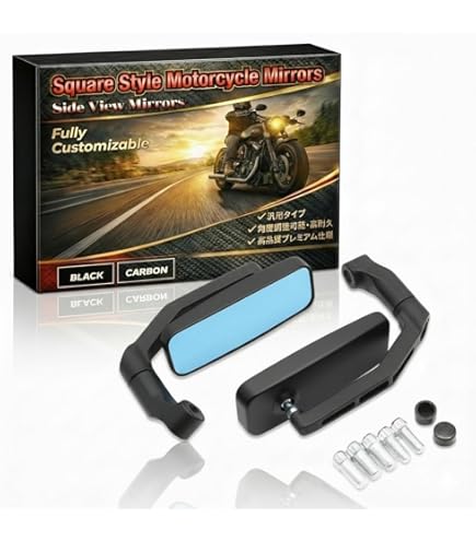 Amazon | ポッシュフェイス(POSH FAITH) バイクミラー フラットロー