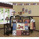 Western Cowboy Horse Elegant 13-piece Crib Bedding Set by Geeny Western Cowboy Horse