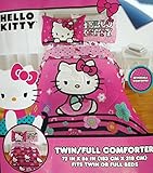 Hello Kitty Floral Hombre Twin/Full Reversible Comforter [並行輸入品]