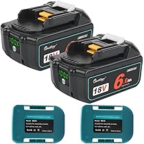 waitley マキタ互換 18V バッテリー6Ah 2個セット LED残量表示付き
