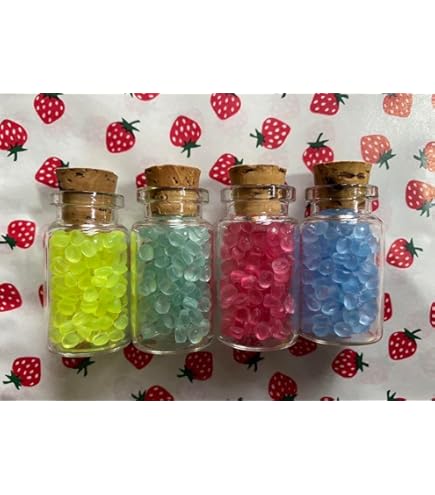 【匿名配送】当時物 リボン 香り玉 匂い玉 ミニリップ／昭和レトロ ファンシー 昭和】香り玉 全4種セット キラキラUP!! ver.【平成】レトロ