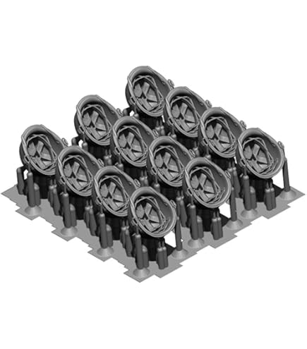 Amazon | チノモデル 1/35 US M1ヘルメット(偽装ネット付) 10個入