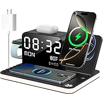 Amazon.co.jp: 7 in 1 ワイヤレス充電ステーション Apple