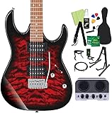 Gio Ibanez GRX70QA TRB エレキギター初心者14点セット 【JOYO JA-02IIミニアンプ付き】 ジオ アイバニーズ