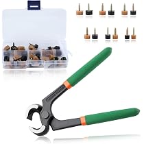 Amazon | LEONTOOL 靴底修理キット 24ペア 6サイズ 茶色 黒 | U型