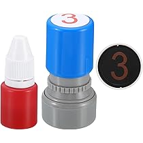 スタンプセット4個 Amazon.co.jp: PATIKIL 自動インキ付き数字スタンプ 数字4 スタンプ