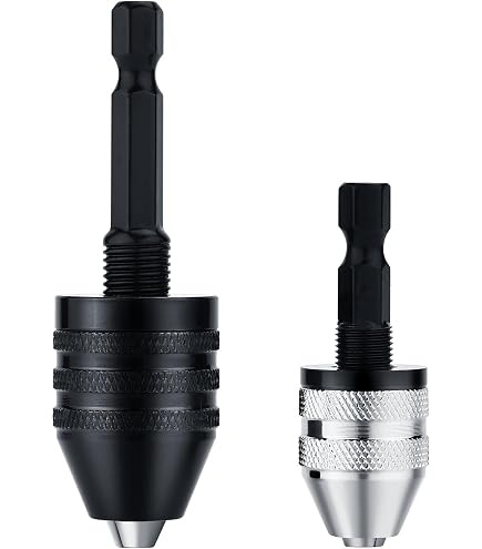 HFS 3/8" Keyless Drill Chuck With 24 UNF Thread Mount - Quick & Easy Bit Changes