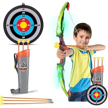 BOWRILLA® 子供用弓矢 | 初心者向けアーチェリーセット 矢6本付き 8~