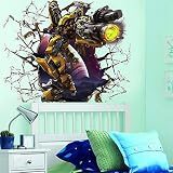 2016新しいBumblebee Break壁クリエイティブステッカーTransformers 3d SFビニールデカール子供ベッドルーム装飾漫画壁画