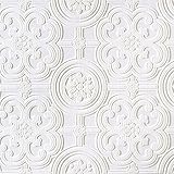 Brewster RD80029 Anaglypta Wallpaper, 21-Inch x 396-Inch, Whites [並行輸入品]