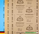 6-sheets Pack High Precision Polishing Sanding Wet/Dry Waterproof Abrasive Sandpaper -Grit 2000 3000