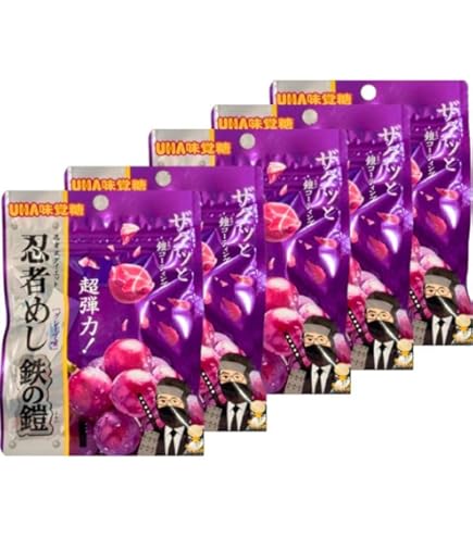 Amazon | UHA味覚糖 忍者めし 鉄の鎧 グレープ味 40g×10個 | UHA味覚糖
