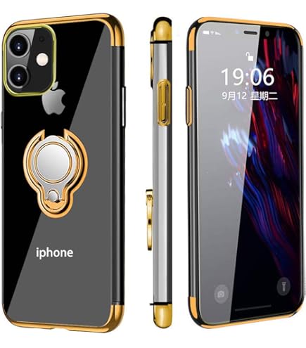 Amazon.co.jp: iPhone 12 Mini 用 ケース リング付き クリア
