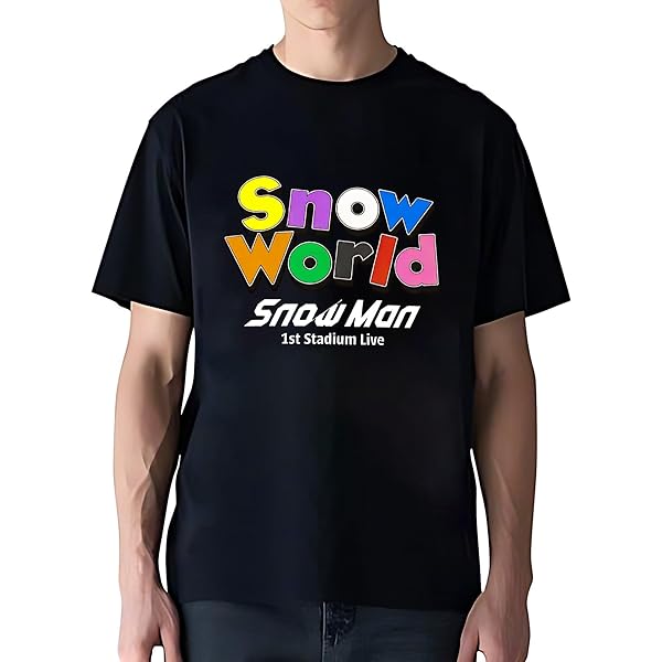 Amazon.co.jp: SnowMan Tシャツ(肖像ver.) 5th Anniversary Snow World