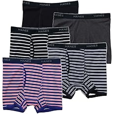 【43%OFF】【1,447円(定期便1,302円)】 Hanes 綿100% 抗菌防臭 前開き ボクサーパンツ 5枚組