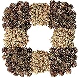 大橋新治商店 木の実のリース Natural Wreath リース スクエア25cm ブラウン 28-032