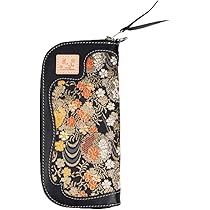 Amazon | [デグナー] 花山 ロングジップ ウォレット 財布 流水雪輪