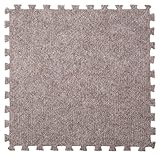 ユノックス カーペットマット9枚セット ベージュ 16-126 厚み0.7mmのカーペットマット