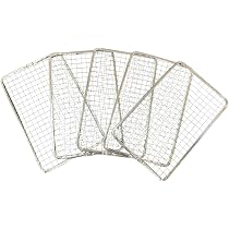 Amazon.co.jp: 使い捨て焼き網 角網 長方形型 280mm×180mm (3枚/10