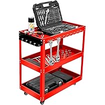 ツールワゴン 3段 耐荷重300kg ツールカート キャスター付き 工具ワゴン 000000142822-01.jpg