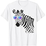 サングラス ゼブラ 面白い ヒップスター ゼブラ Tシャツ