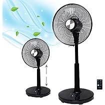 Amazon | フルリモコンDCリビング扇風機 (ブラック) 省エネ 30cm