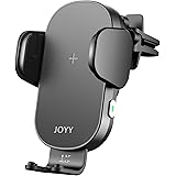 【2023最新進化】JOYYTECH 車載ホルダー ワイヤレス充電 車載ワイヤレス充電器 スマホホルダー 車 15W Qi急速充電 車載スマホホルダー 自動開閉 エアコン吹き出し口クリップ 車用 ホルダー カー用品 360度回転 スマホ スタンド i