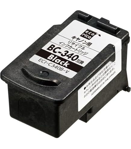 Amazon.co.jp: キャノン BC-340 BC-341 ブラック＋カラーセット