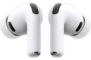 Apple AirPods Pro 3 ワイヤレスイヤホン、アクティブノイズキャンセリング、心拍センサー、補聴機能、Bluetoothヘッドホン、空間オーディオ サウンド、USB-C充電ケース、防塵性能と耐汗耐水性能、「探す」対応、Qi充電