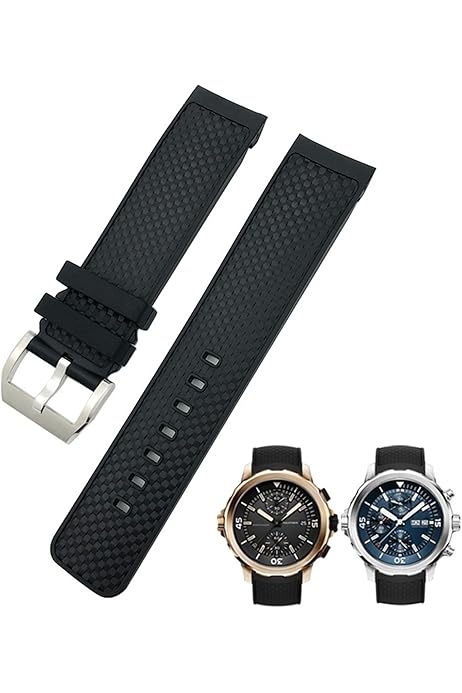 Amazon.co.jp: [SIBEG] クイックリリースフッ素ゴム時計バンド IWC  