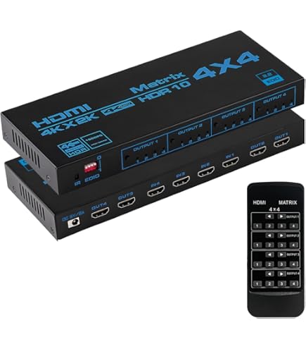 Amazon.co.jp: ATEN 2入力2出力HDMIマトリックススイッチャー（4K60p