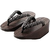 Amazon | [watomi] 下駄 こっぽり ぽっくり 焼 おこぼ 花魁 浴衣