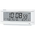 セイコークロック(Seiko Clock) 置き時計 目覚まし時計 衛星電波 デジタル カレンダー 温度湿度表示 アラーム ライトつき SPACELINK スペースリンク GP501W
