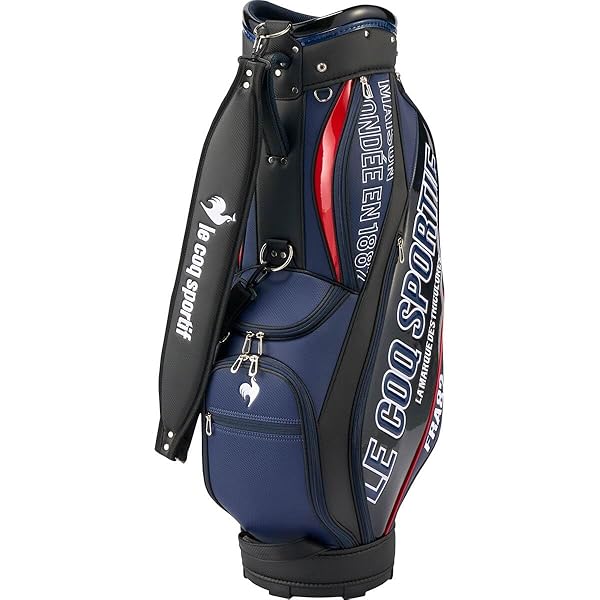 le coq sportif キャディバッグ ブラック/ブルー ルコック キャディバッグ le coq sportif ヘッドカバー ゴルフ
