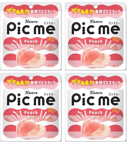 Amazon | 「ピックミー ピーチ味」 桃味グミ 40g Pic me Peach