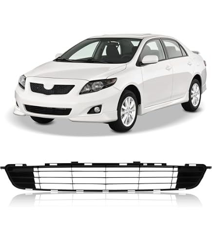 Front Bumper Fog Light Bezels Grilles Set For 2009-2010 Toyota Corolla – Black Pair