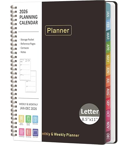 Global Printed Products Essential Pro Monthly & Weekly Planner 7" X 9" CY 2026 (Tree Seasons) - Excello Global Brands - View #2