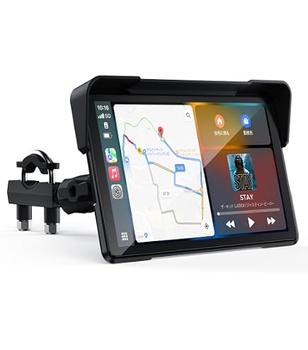 Amazon.co.jp: 【超薄型+USB給電可能】バイク用 スマートモニター